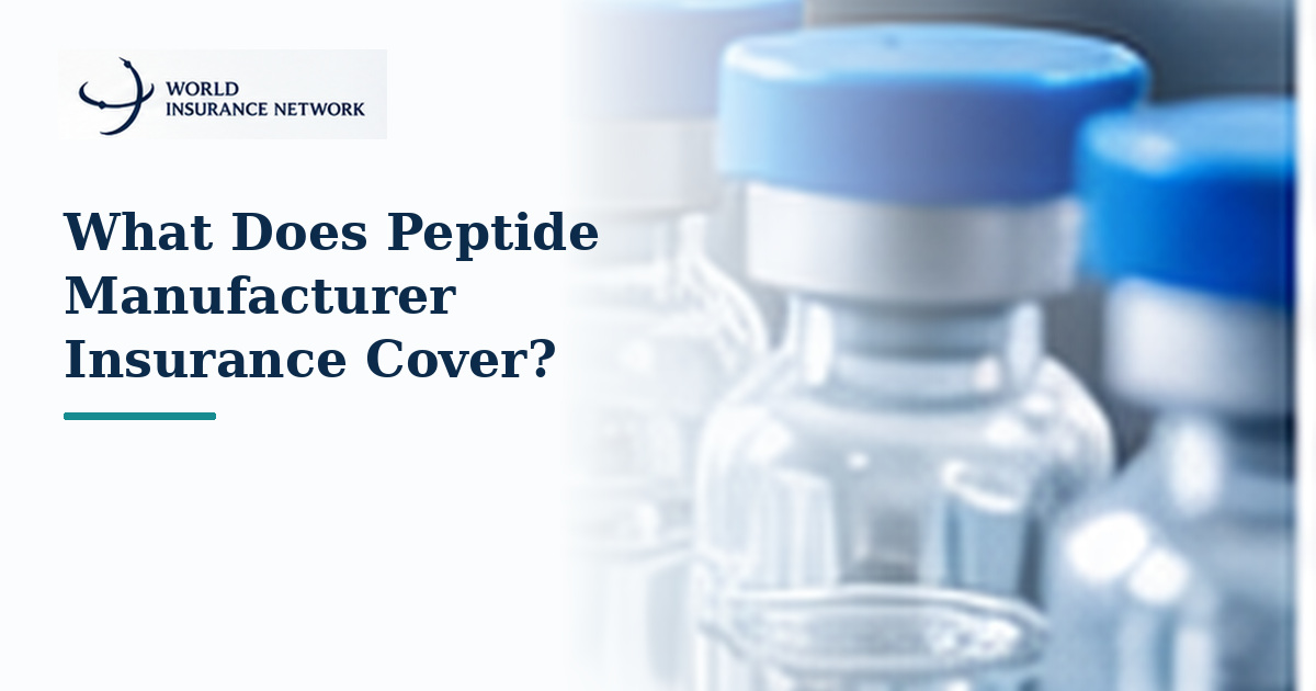 Peptide manufacturer insurance