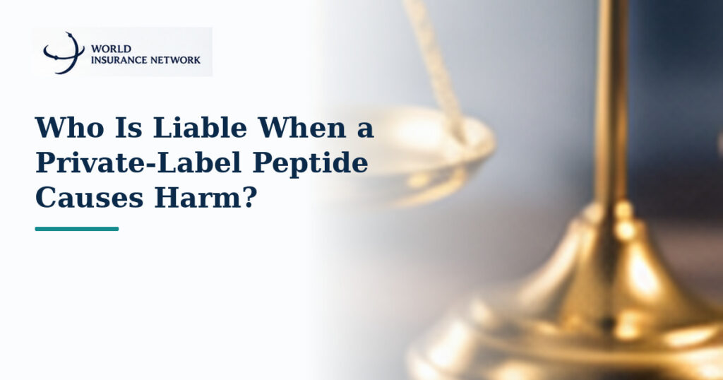 Private-label peptide product liability — World Insurance Network